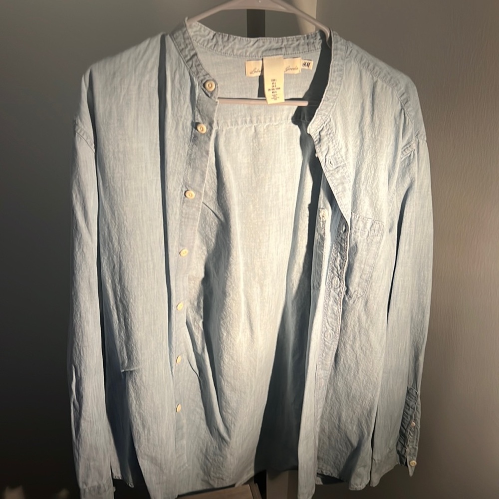 Light blue dress shirt h&m